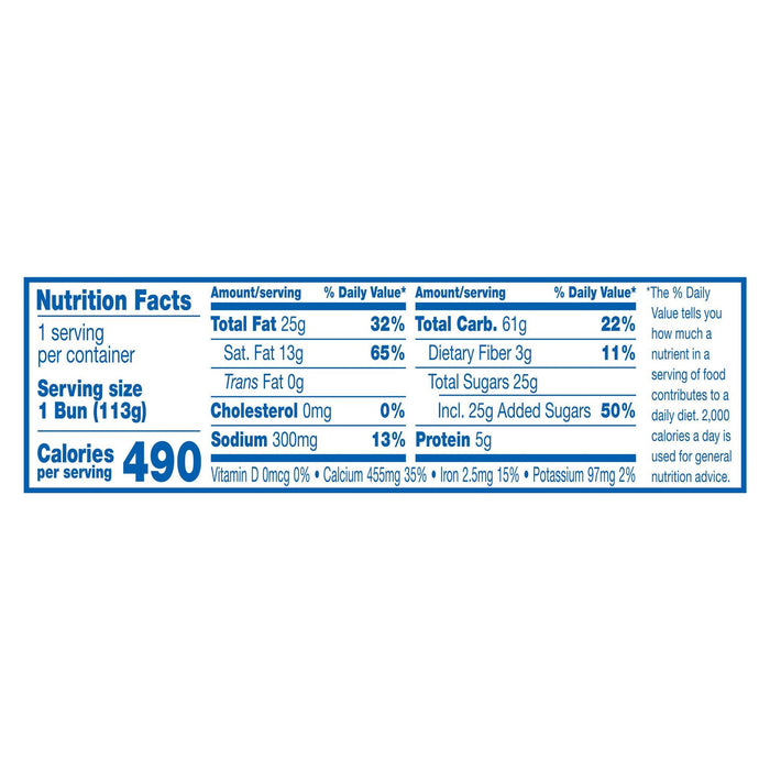 Hostess Iced Jumbo Honey Bun (Pack of 3-4 Oz)