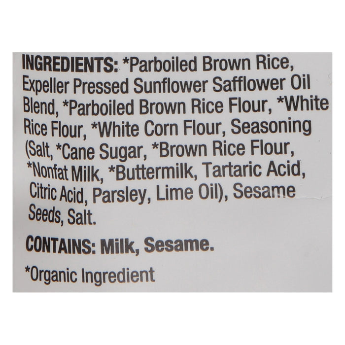 Lundberg Family Farms Organic Fiesta Lime Rice Chips, 5.5 oz Bags, 6 Count