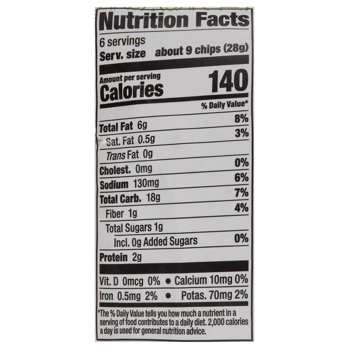 Lundberg Family Farms Organic Fiesta Lime Rice Chips, 5.5 oz Bags, 6 Count