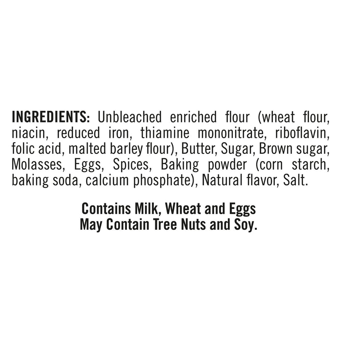 Tate's Bake Shop Gingersnap Cookies, 12 Packs of 6.5 Oz