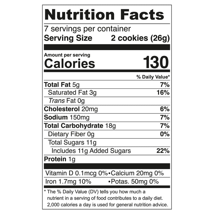 Tate's Bake Shop Gingersnap Cookies, 12 Packs of 6.5 Oz