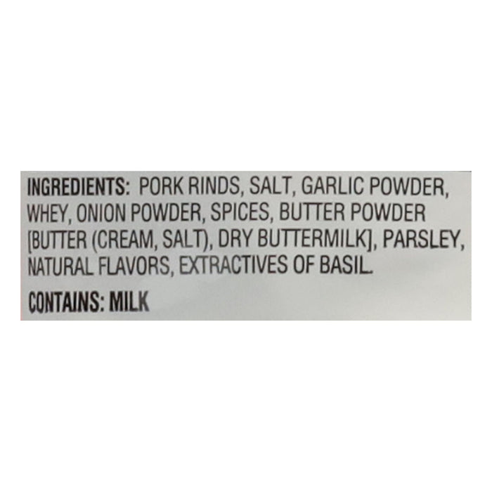 Southern Recipe Small Batch Butter Garlic Pork Rinds - Carton of 6 (2 oz Bags)
