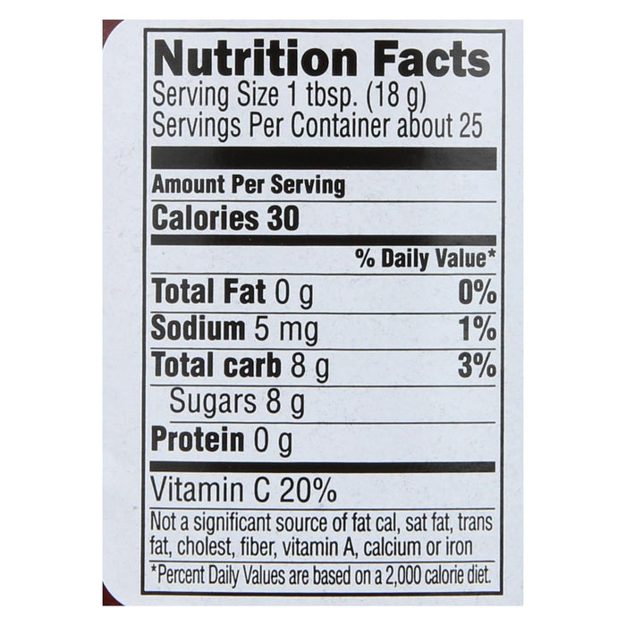 Crofters Organic Strawberry Fruit Spread, Premium Quality, 16.5 Oz - 6 Pack