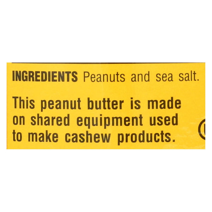 Cream Nut Natural Smooth Peanut Butter - 17 Oz - Pack of 6