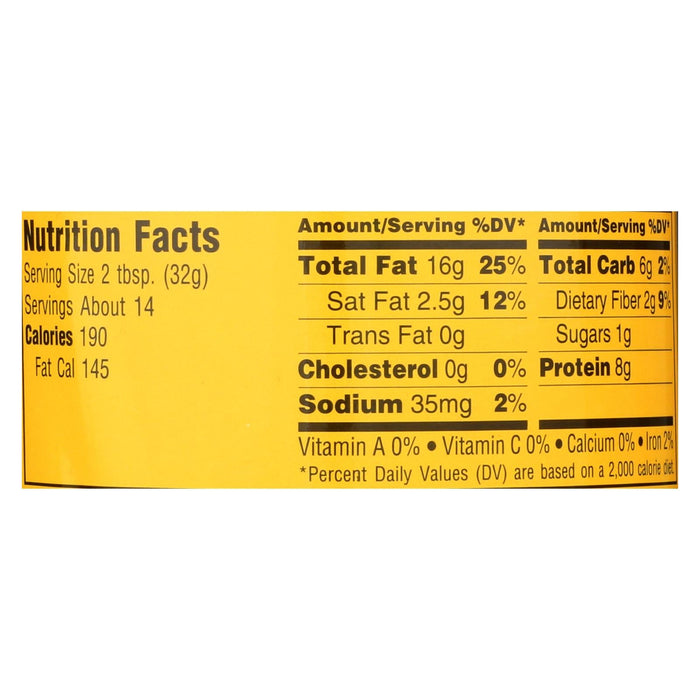 Cream Nut Natural Smooth Peanut Butter - 17 Oz - Pack of 6