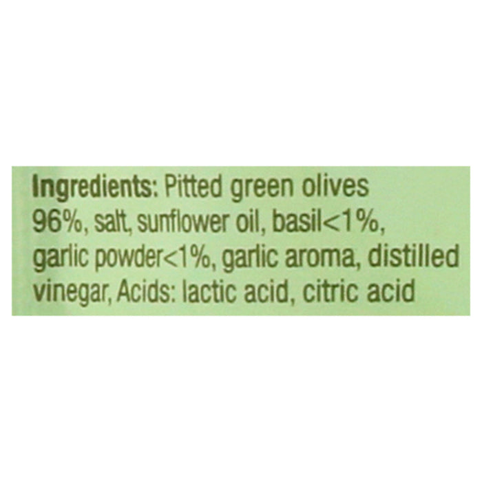 Oloves Green Olives Basil & Garlic Pitted - 10 x 1.1 oz Pouches