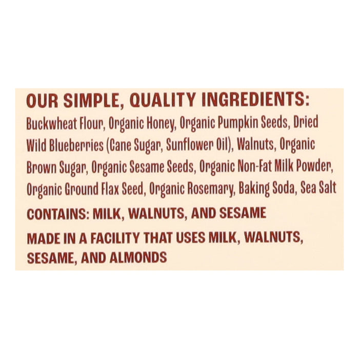 Better With Buckwheat Crisps, Wild Blueberry Walnut, 10 x 4 oz - Gluten-Free & Delicious