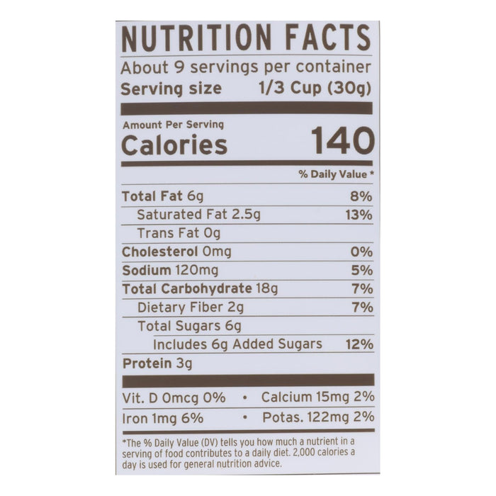 Purely Elizabeth Chocolate Sea Salt Peanut Butter Granola, Pack of 6, 10 oz - Gluten-Free & Organic