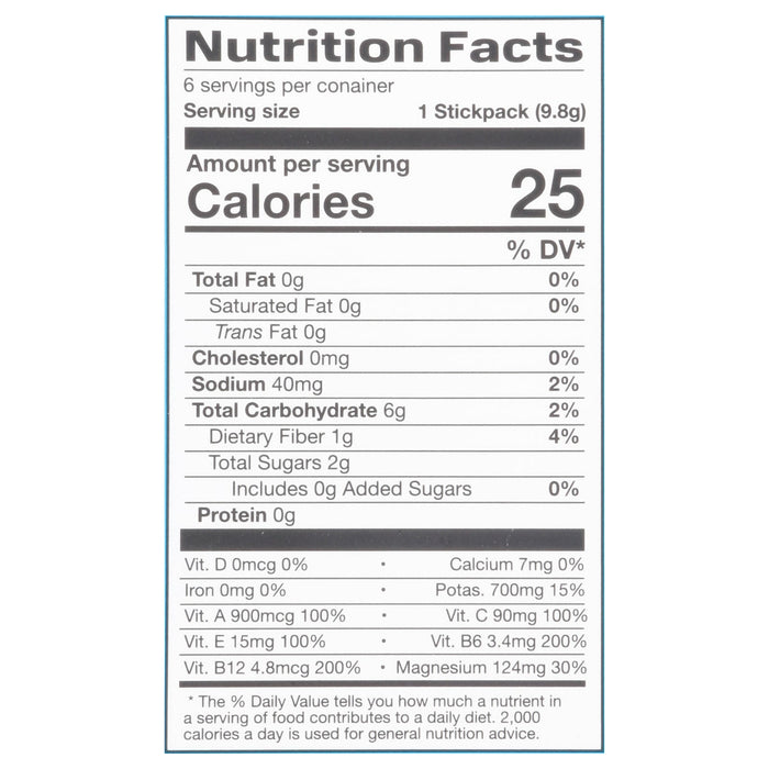 Prime Hydration Drink Mix Stick, Blue Raspberry Flavor, 1 Count of 6/9.8g Serving