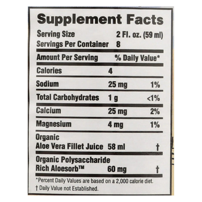Lily Of The Desert Aloe Vera Juice Inner Fillet, 16 Oz - Pure & Soothing