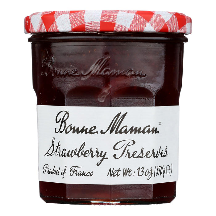 Bonne Maman Strawberry Preserves - Pack of 6 (13 oz ) - All Natural Fruit Spread