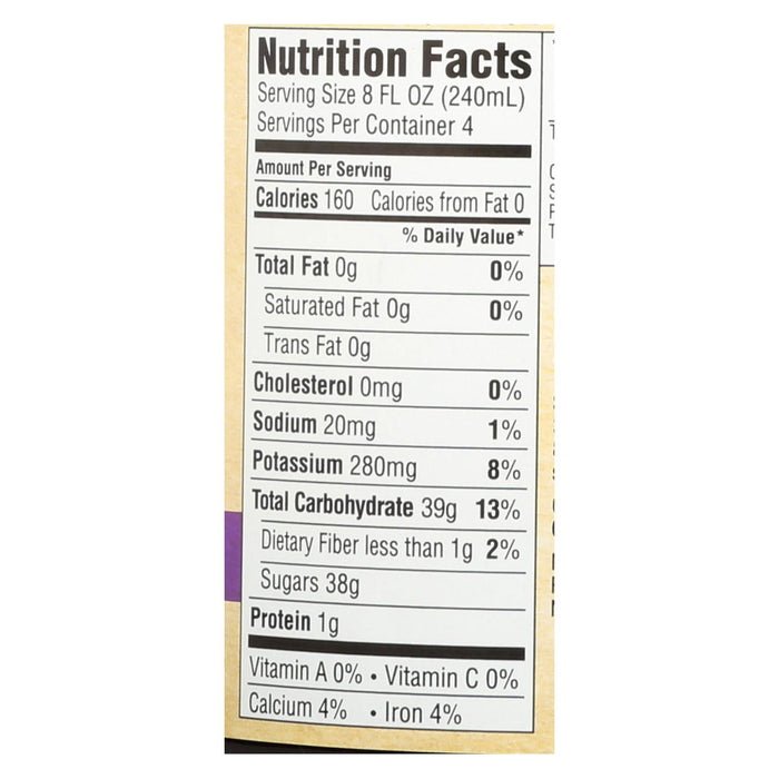 Santa Cruz Organic Concord Grape Juice, 32 fl oz, Pack of 6