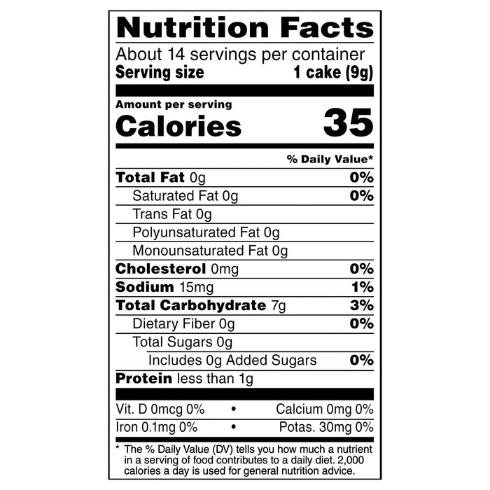 Mother's Rice Cakes, Plain Salted, 12 x 4.4 oz - Healthy & Gluten-Free Snack
