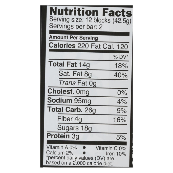 Divine Dark Chocolate Toffee & Sea Salt (60% Cacao) - Pack of 12 (3 oz Bars)