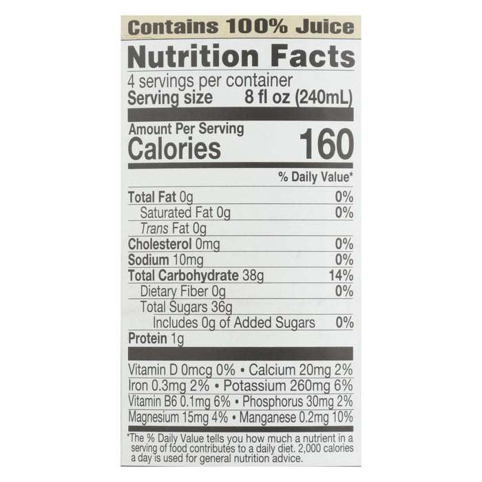 Lakewood Organic Concord Grape Juice, 32 Fl Oz  - Pack of 6