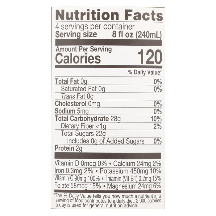 Lakewood Organic Pure Orange Juice (32 Fl Oz, Pack of 6) - Fresh Squeezed Taste