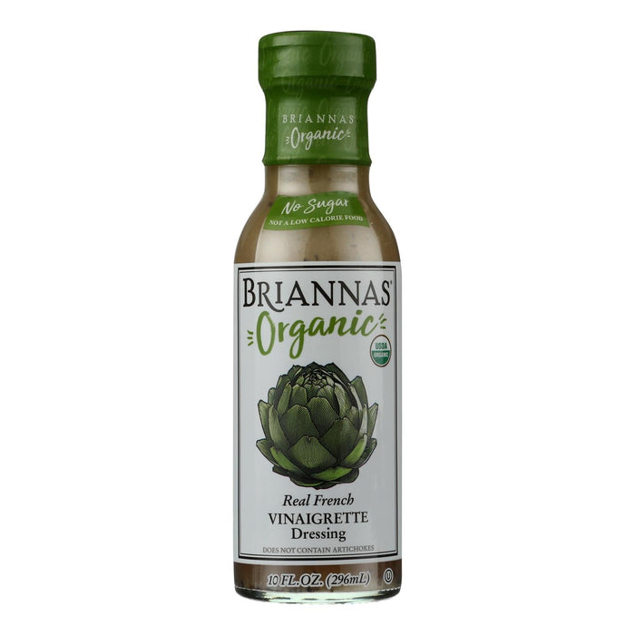 Brianna's French Vinaigrette Salad Dressing - Pack of 6 (10 fl oz )