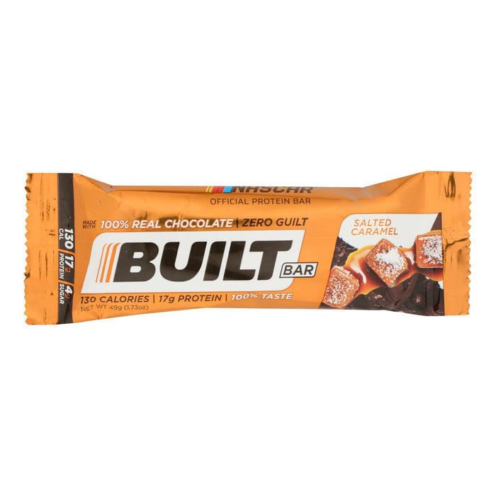Built Bar Salted Caramel Protein Bars - Box of 12 (1.69 oz Each)