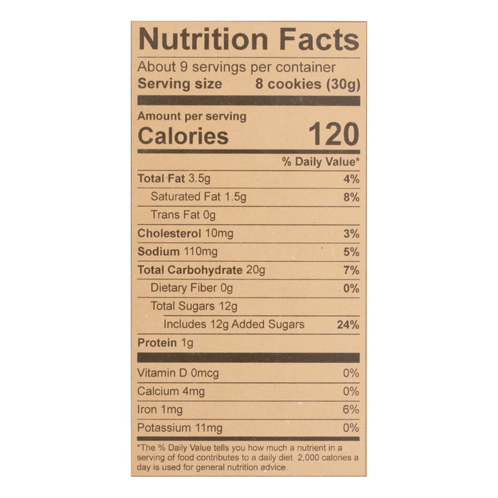 Deweys Bakery Moravian Ginger Cookie Thins - 6 x 9 Oz Case - Triple Ginger Crisps