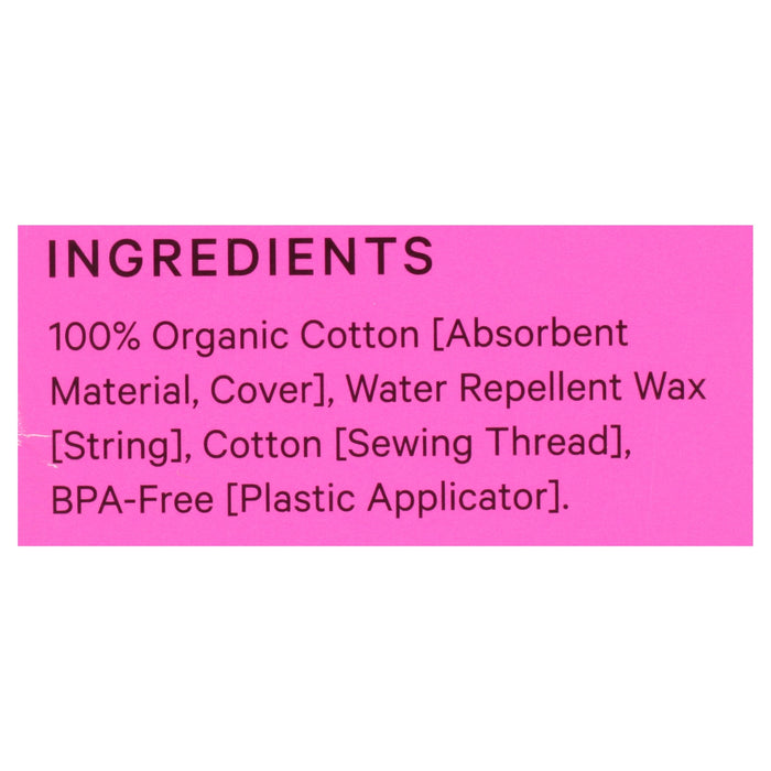 The Honey Pot Regular Absorbency Tampons with Plastic Applicator, Unscented - 18 Count