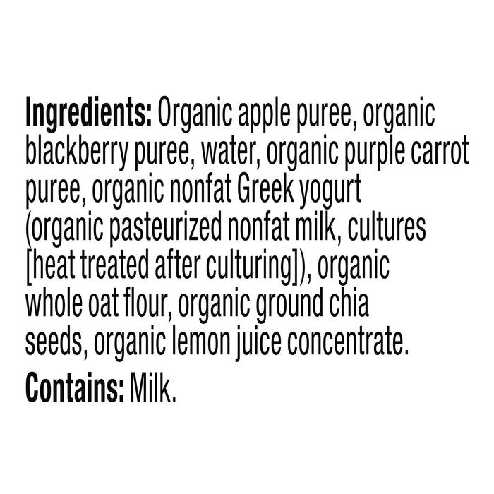 Plum Organics Greek Yogurt Organic 2nd Foods Baby Food Pouch, Berry & Quinoa, 4 oz Pouches, Pack of 12