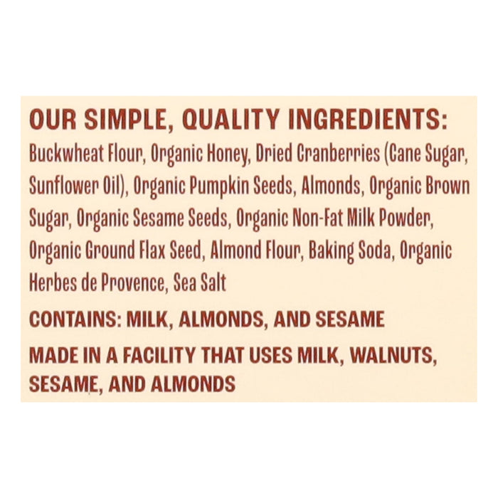 Better With Buckwheat Crisps - Cranberry Almond - 10 x 4 oz - Gluten-Free Snack Crisps