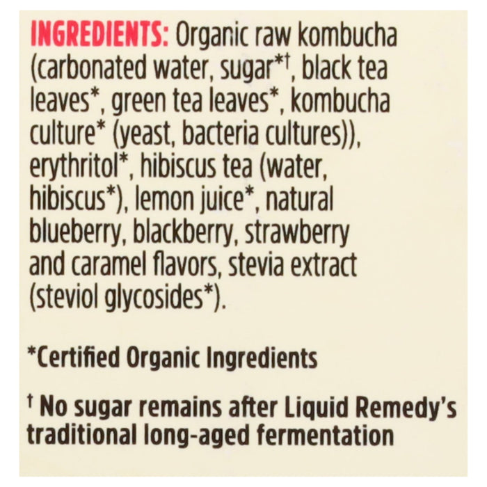 Remedy Kombucha Mixed Berry - 6 of 4/12 fl oz  - Organic & Refreshing Probiotic Drink
