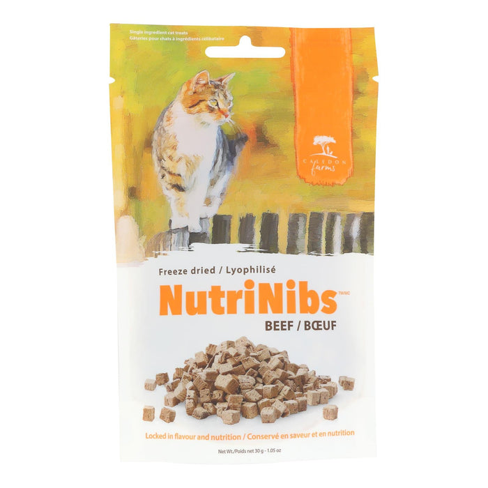 Caledon Farms Beef Nibbles Cat Treats - 8 x 1.05 Oz Pouches
