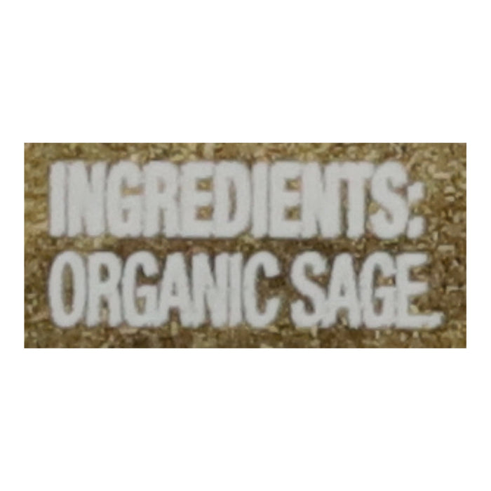 Simply Organic Ground Sage - 1.2 oz (Pack of 6) - USDA Certified Organic
