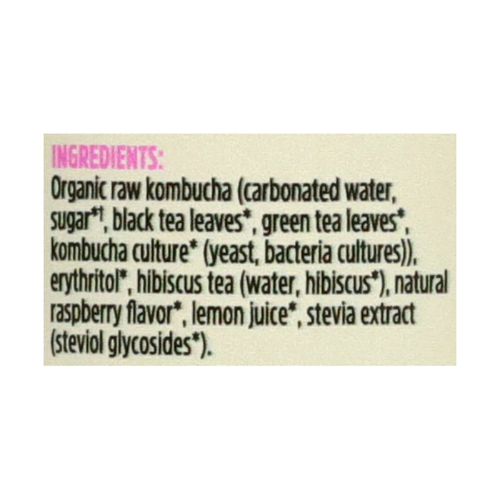 Remedy Kombucha Organic Raspberry Lemonade, 12 fl oz  (12-Pack)