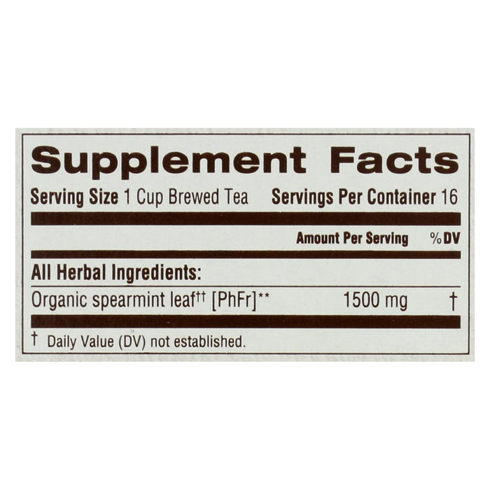 Traditional Medicinals Organic Spearmint Tea Bags, 16 Count - Digestive Support