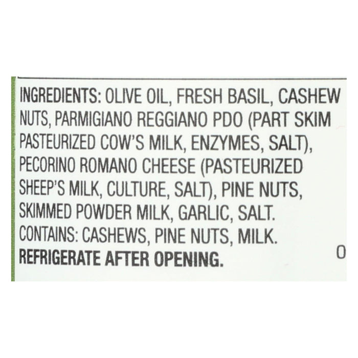 Delallo Simply Pesto Traditional Basil Sauce, 6.35 Oz, Pack of 12 - Authentic Italian Flavor
