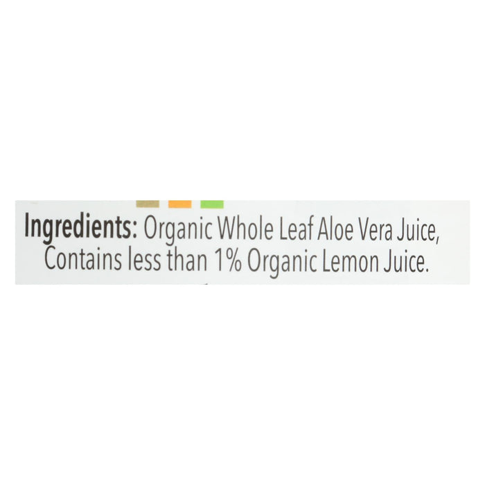 Lakewood Organic Aloe Juice Whole Leaf Fresh Pressed with Lemon, 32 oz