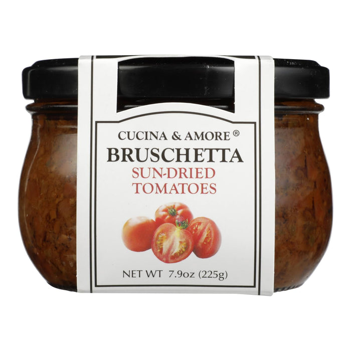 Cucina & Amore Sundried Tomato Bruschetta, 6 x 7.9 oz - Authentic Italian Flavor