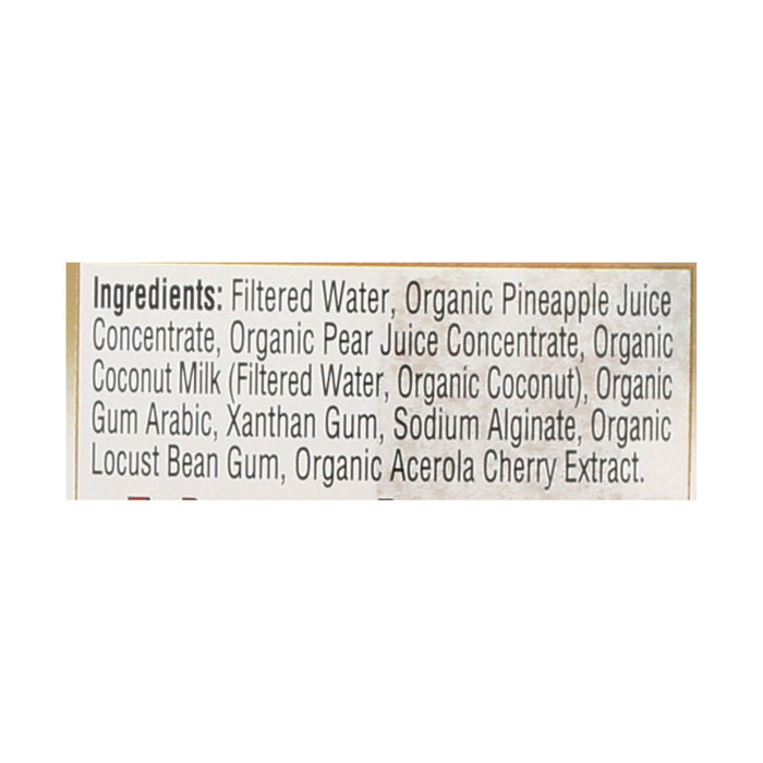 Lakewood Organic Pineapple Coconut Juice (32 Fl Oz, Pack of 6) - Natural Hydration & Tropical Flavor