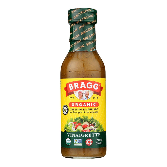 Bragg Organic Vinaigrette Dressing (12 Oz, 6-Pack) - Healthy Salad Dressing