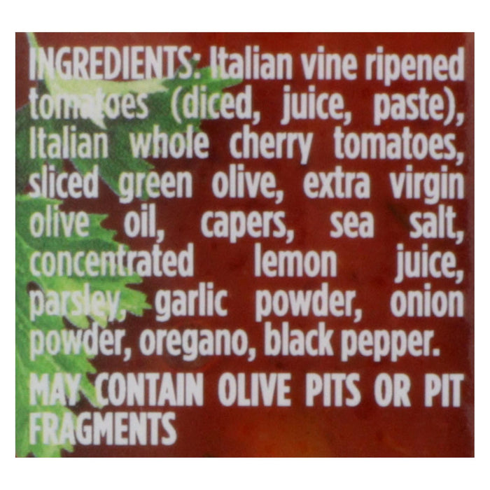 Sacla Pasta Sauce Puttanesca (24 oz, Case of 6) - Authentic Italian Tomato, Olive & Caper Sauce | Non-GMO Project Verified for Spaghetti Dishes