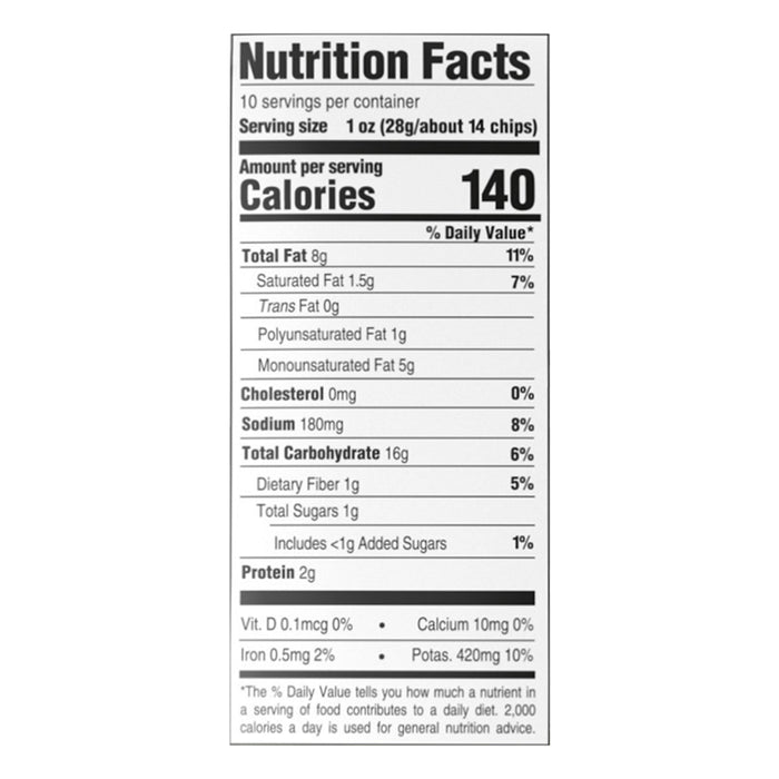 Boulder Canyon Potato Chips - Avocado Oil, Sea Salt & Cracked Pepper - 10 oz, 12-Count