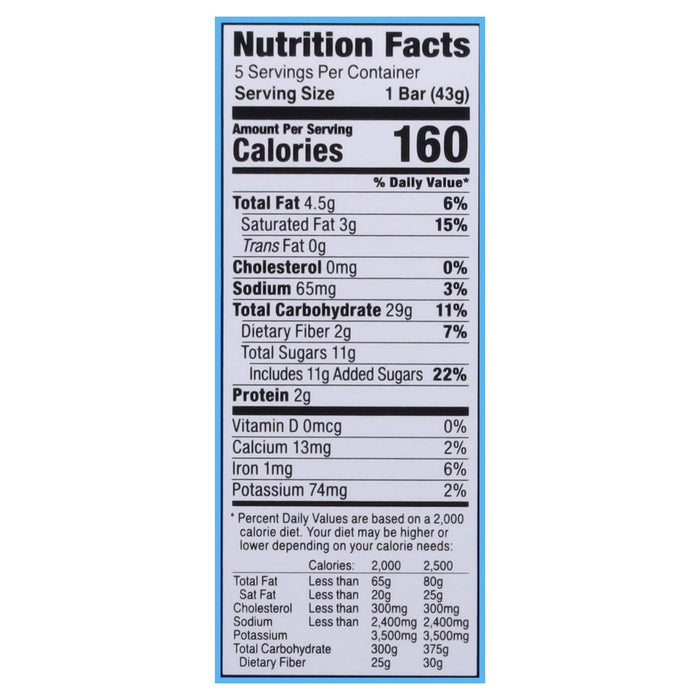 Bobo's Oat Bars Fig Blueberry Oat Bars - 6 Pack of 1.5 oz Bars