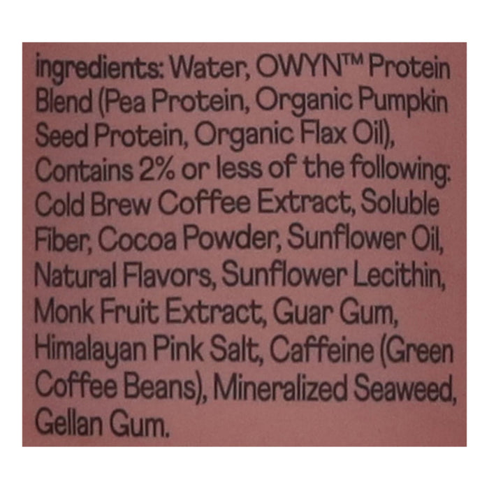 Owyn What You Need High Protein Coffee Double Shot Mocha, 12-12 fl oz