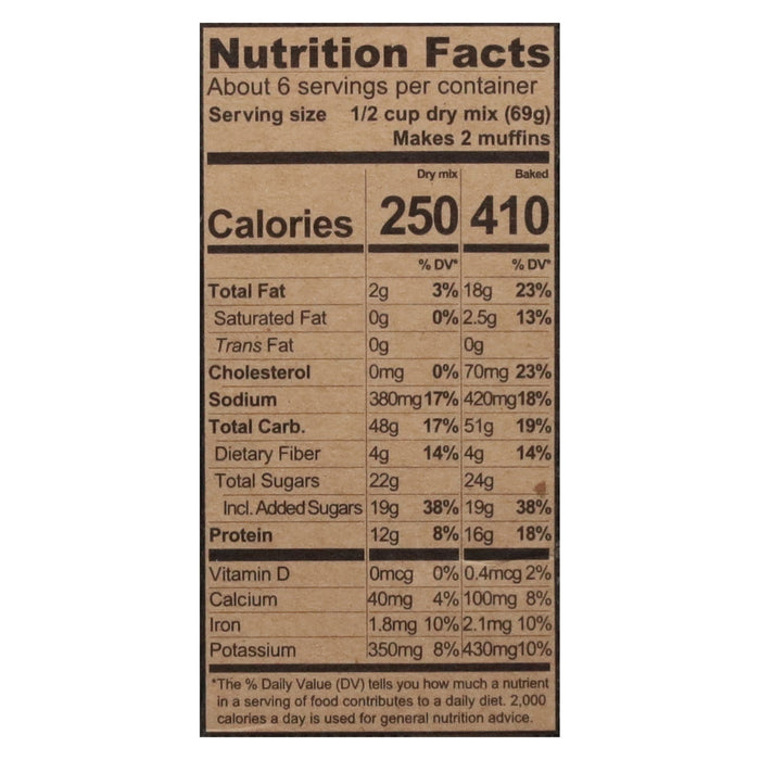 Kodiak Cakes Banana Muffin Mix - (Pack of 6) 14 oz - High Protein Breakfast