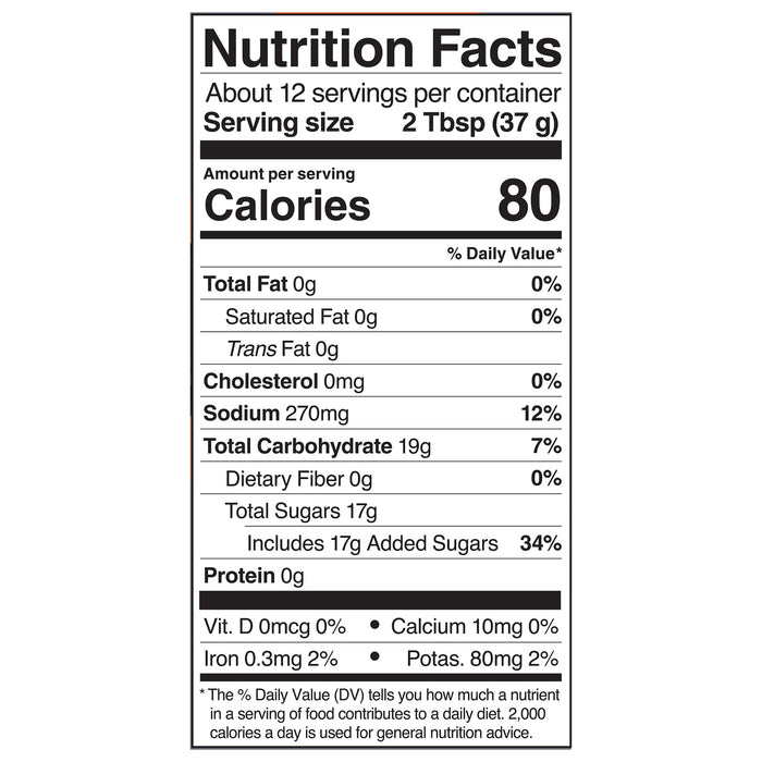 Flavortown Hickory BBQ Sauce (Pack of 6) 15.5 oz  - Authentic Smoky Flavor