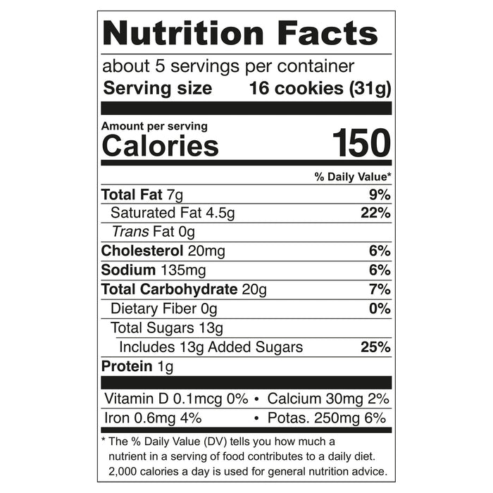 Tate's Bake Shop Tiny Snickerdoodle Cookies, 6-5.5 oz Packs