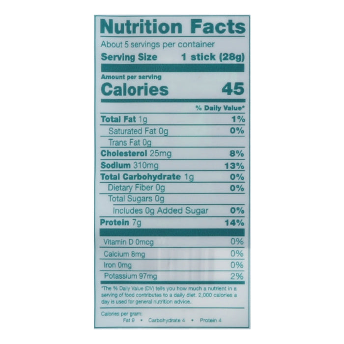 The New Primal Lightly Peppered Turkey Sticks - (8 x 5 oz) - High Protein Snack