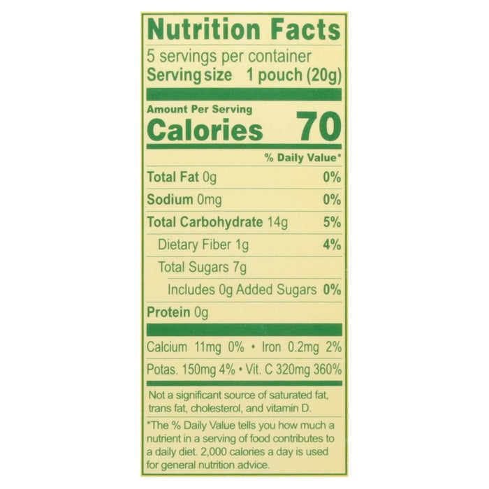 Solely Drd Frt Organic 2-Ingredient Mango Fruit Strips, Whole Fruit Gummies, 8 Pouches of 3.5 oz Each