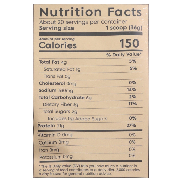 Truvani Organic Plant-Based Protein Powder, Chocolate, 23.63 oz