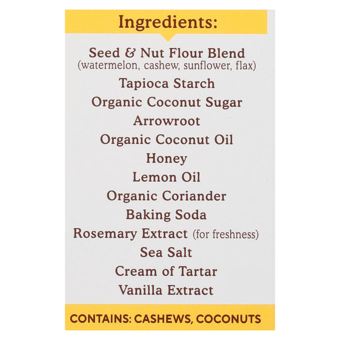 Simple Mills Lemon Sweet Thins, Gluten-Free Cookies (Pack of 6 - 4.25 oz )