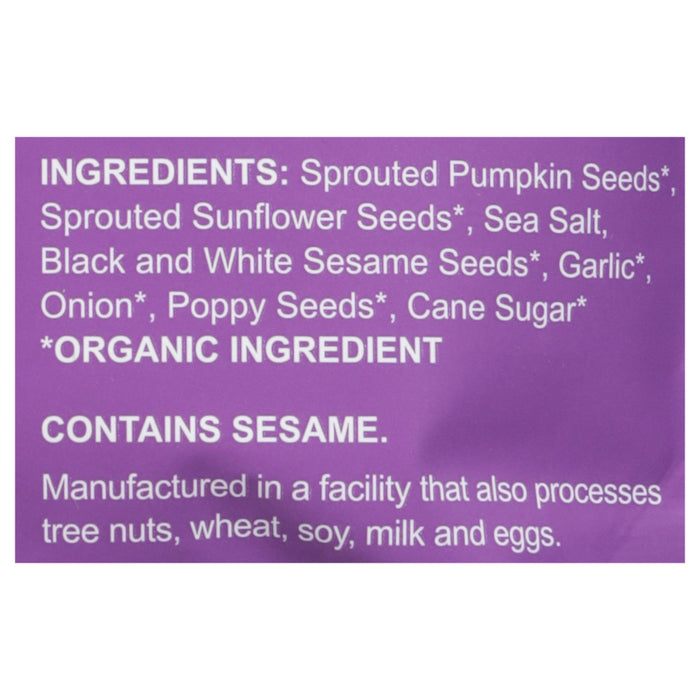 Go Raw Everything Bagel Sprouted Seeds Snack, 6 Bags of 4 oz Each
