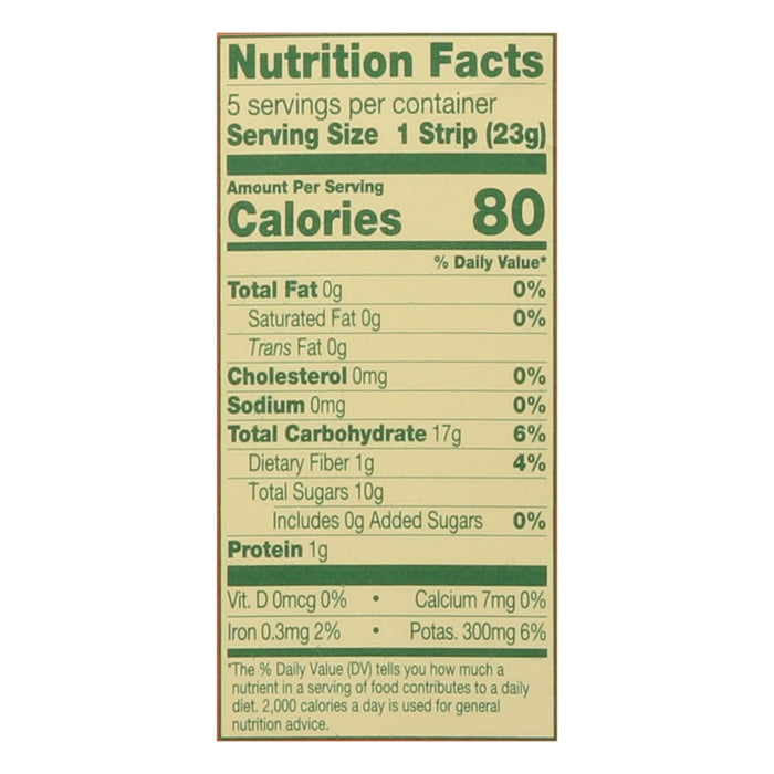 Solely Fruit Jerky, Organic Banana Cacao, Multipack of 6 (4.1 Oz Bags)