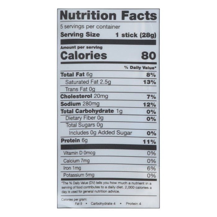 The New Primal Classic Beef Sticks - 8 Count of 0.5 oz Snack Sticks